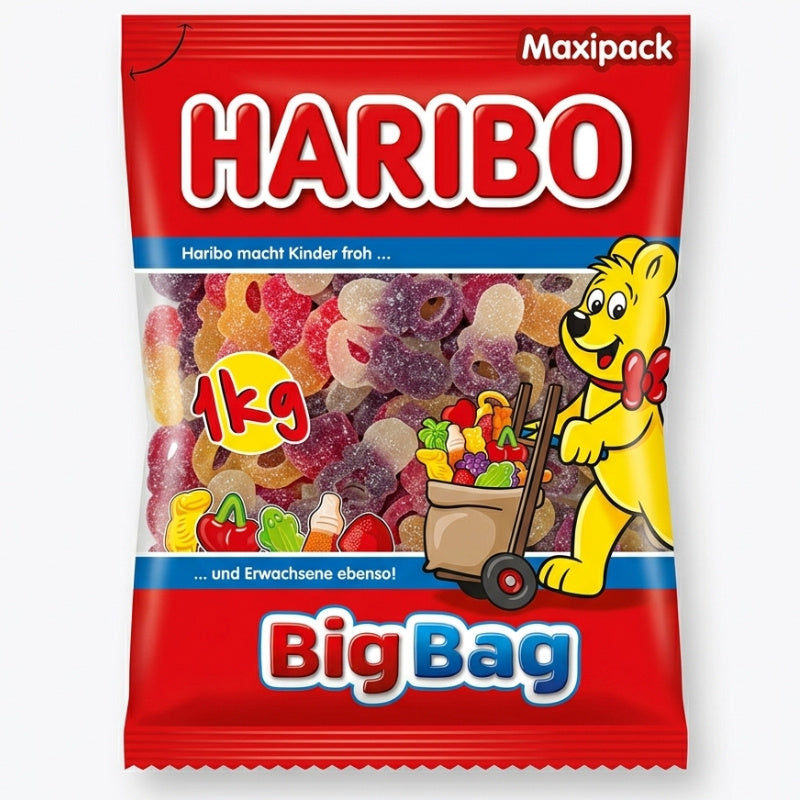 Haribo Ciucciotti Frizzanti Caramelle Gommose alla Frutta – Busta da 1 kg