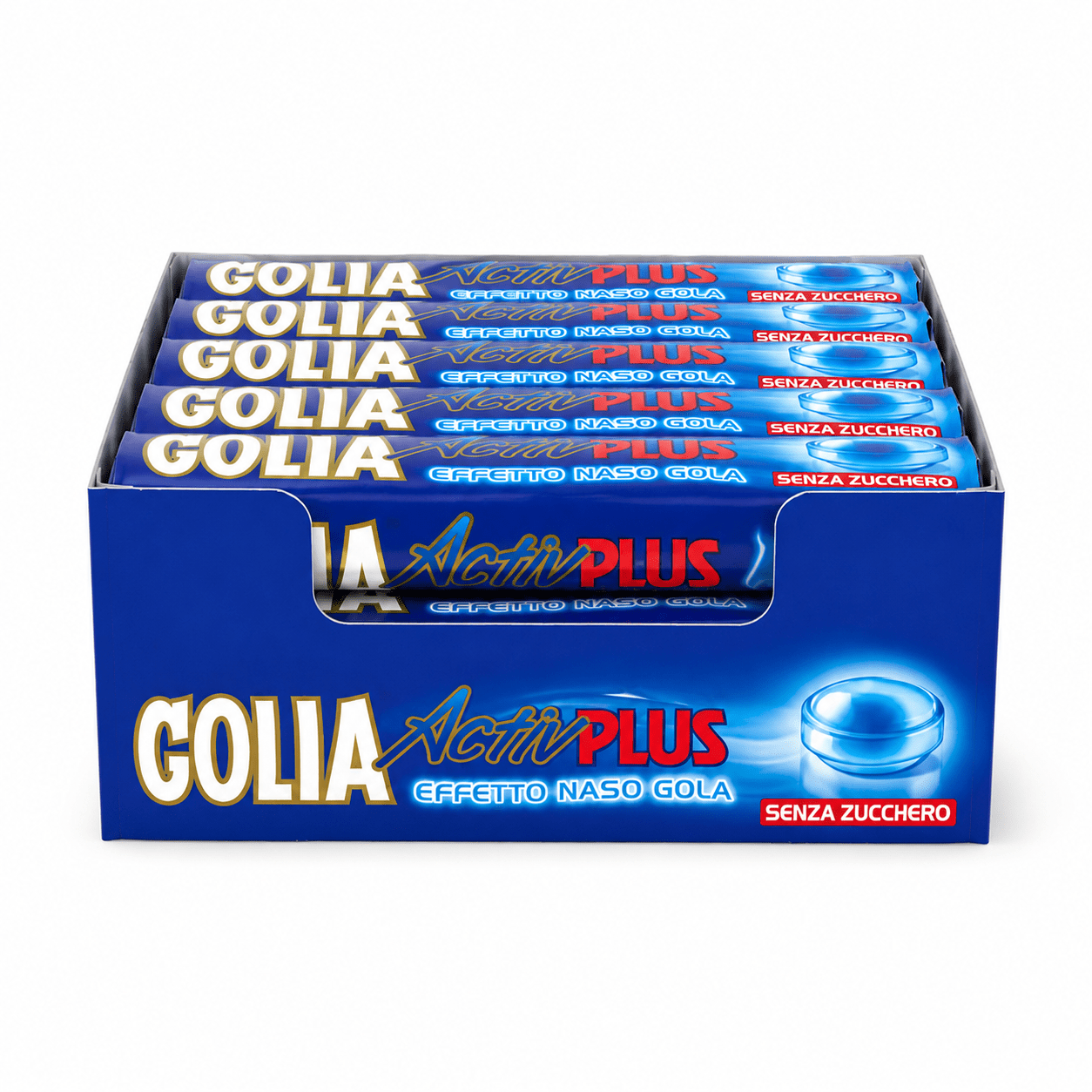 Golia Caramella Activ Plus Senza Zucchero – 2 Confezioni da 24 Stick, Totale 48 Stick