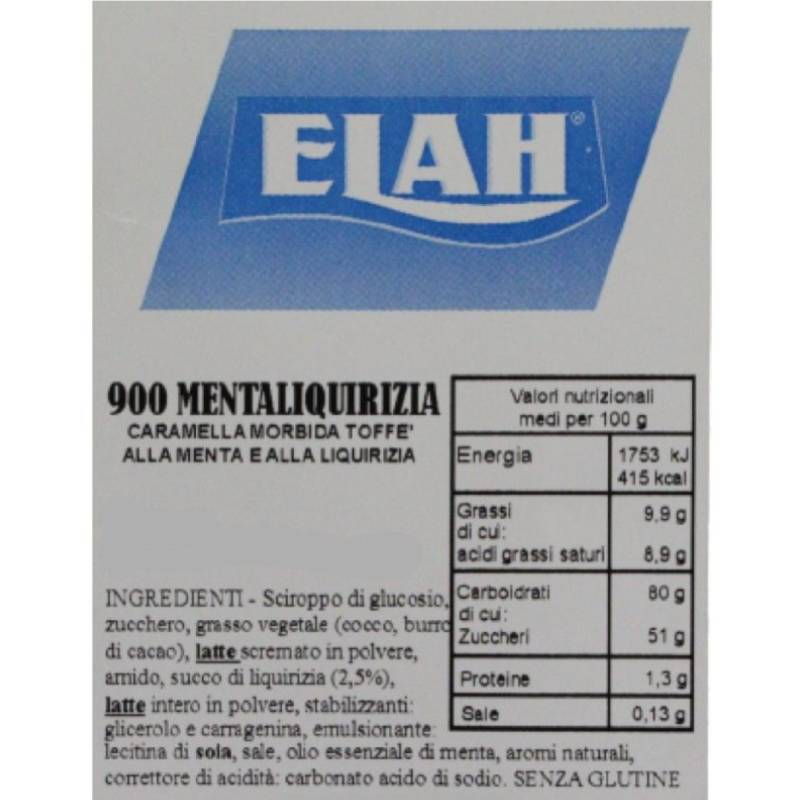 Elah Cubik + 900 Menta Liquirizia – 2 Buste da 1 kg, Totale 2 kg