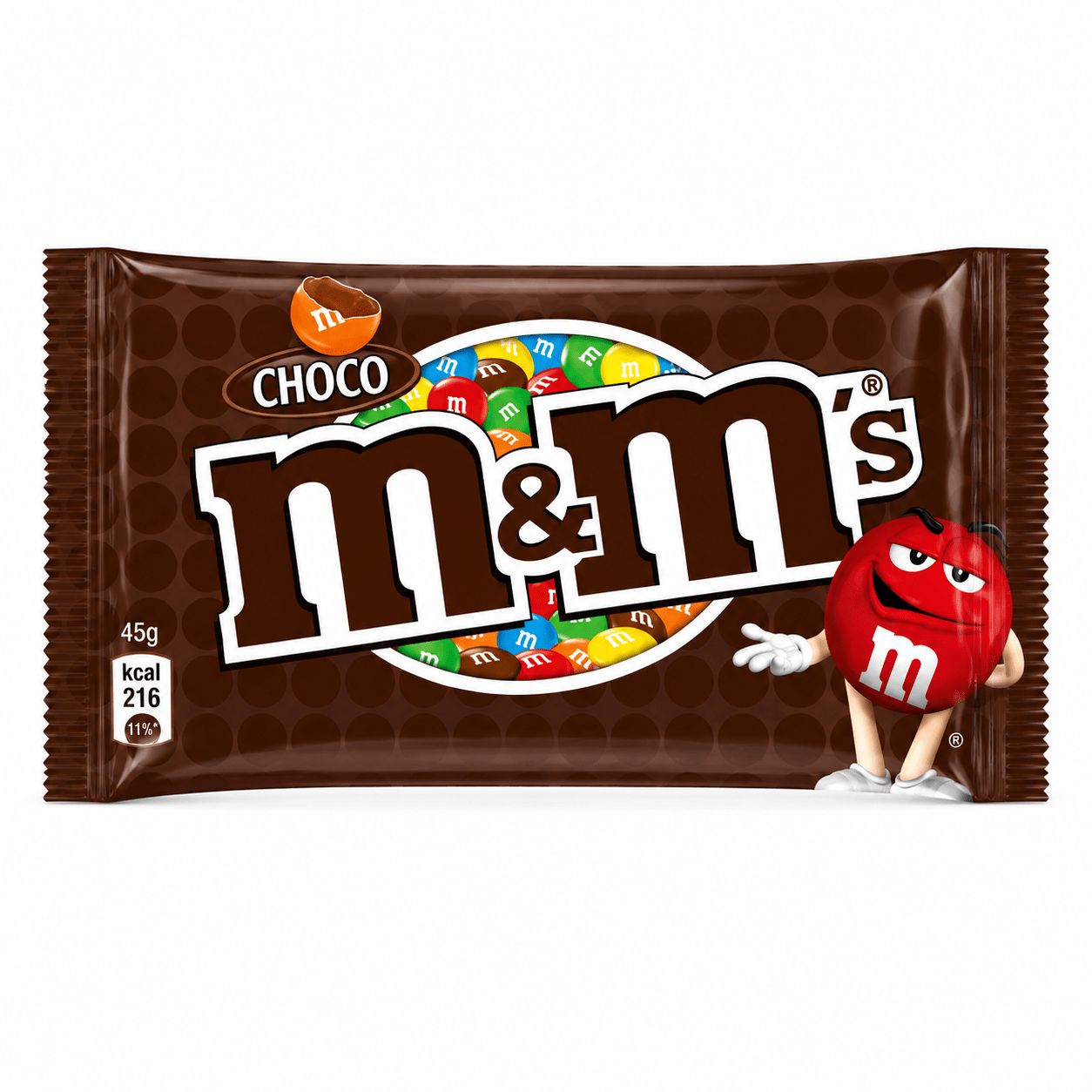 M&M’s Chocolate 24 Pezzi – Confetti di Cioccolato al Latte – 24 Buste da 45 g