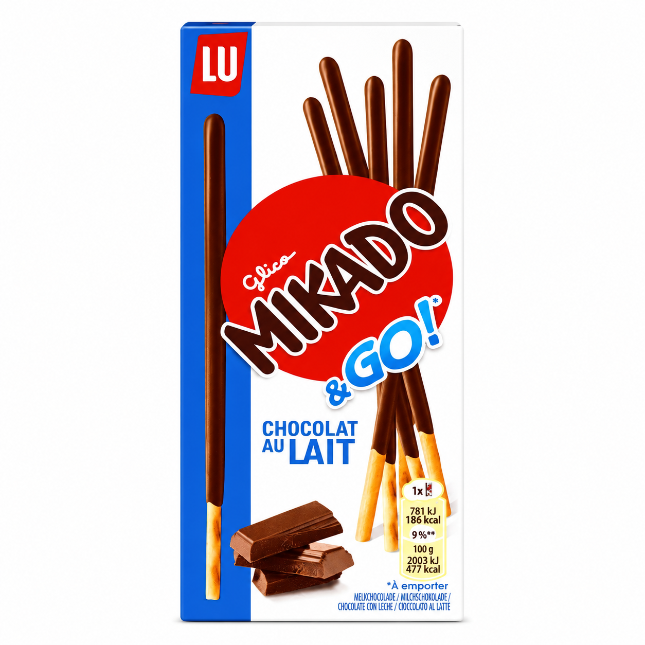 Mondelez International Mikado Bastoncini Croccanti Ricoperti di Cioccolato al Latte – Box 24 Confezioni