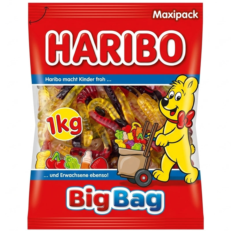 Haribo Bruchi Caramelle Gommose alla Frutta – Busta da 1 kg