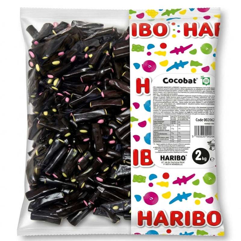 Haribo Cocobat Liquirizia Ripiena – Caramelle Gommose Assortite – Busta da 2 kg