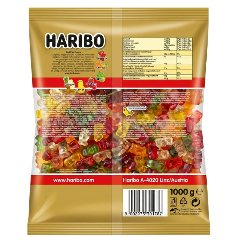 Haribo Miami Frizzi Caramelle Gommose Frizzanti Gusto Frutta – Busta da 1 kg