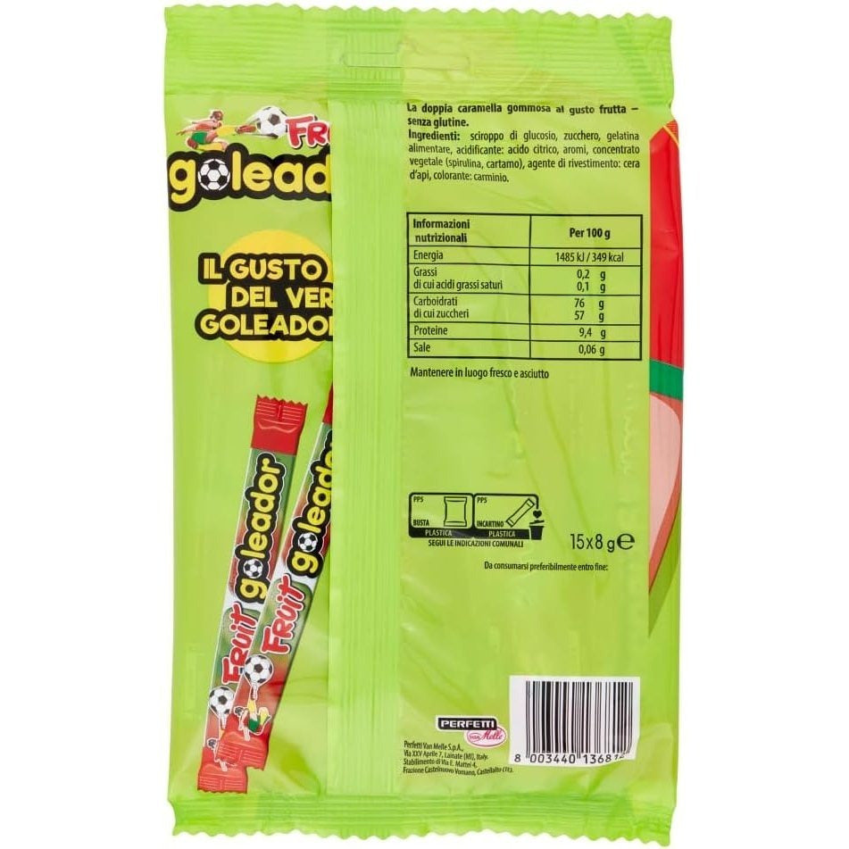 Goleador Fruit Doppia Caramella Gommosa Gusto Frutta – Box da 200 Pezzi