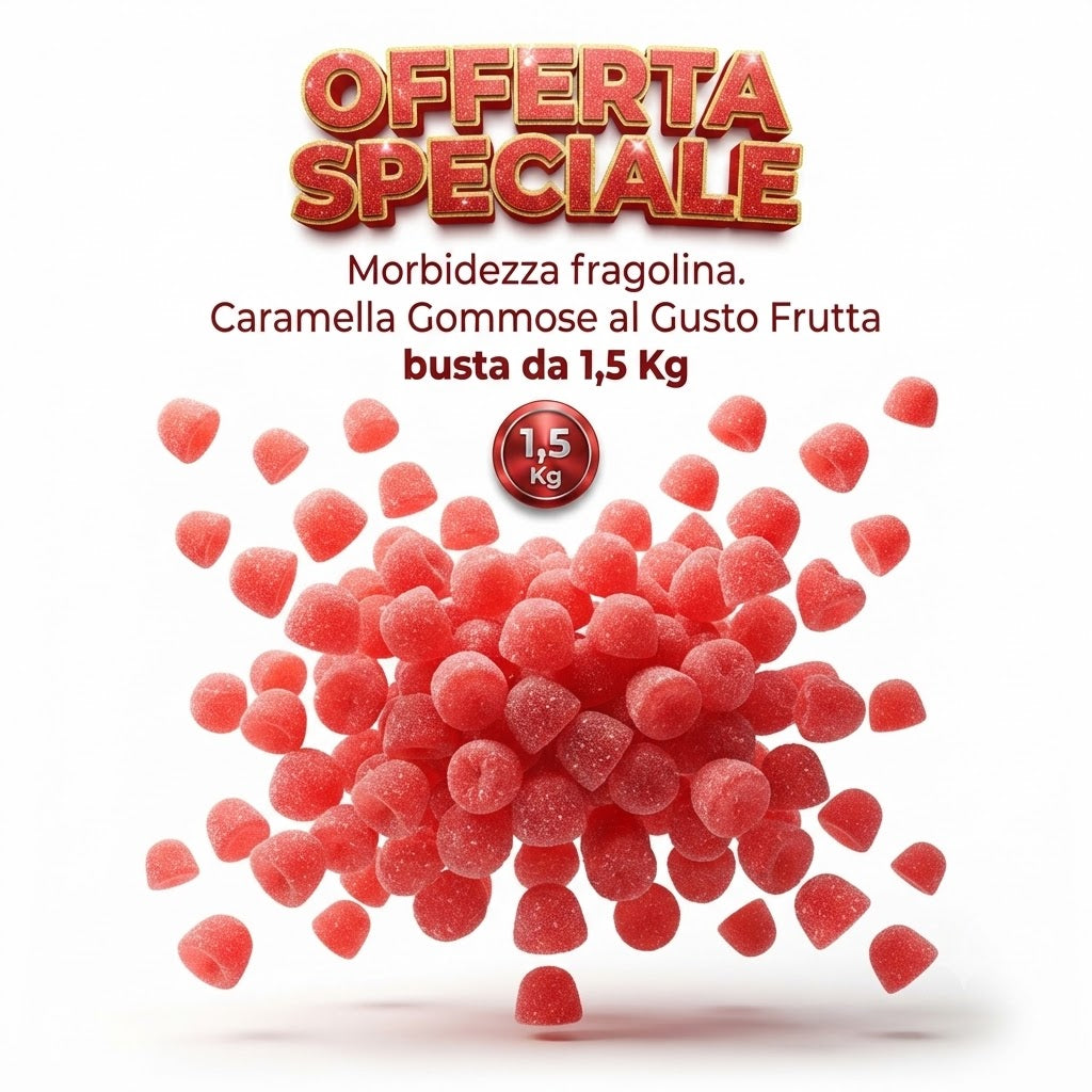 Haribo Tagada 1,5 kg – Caramelle Gommose Morbide Rosse Gusto Frutta