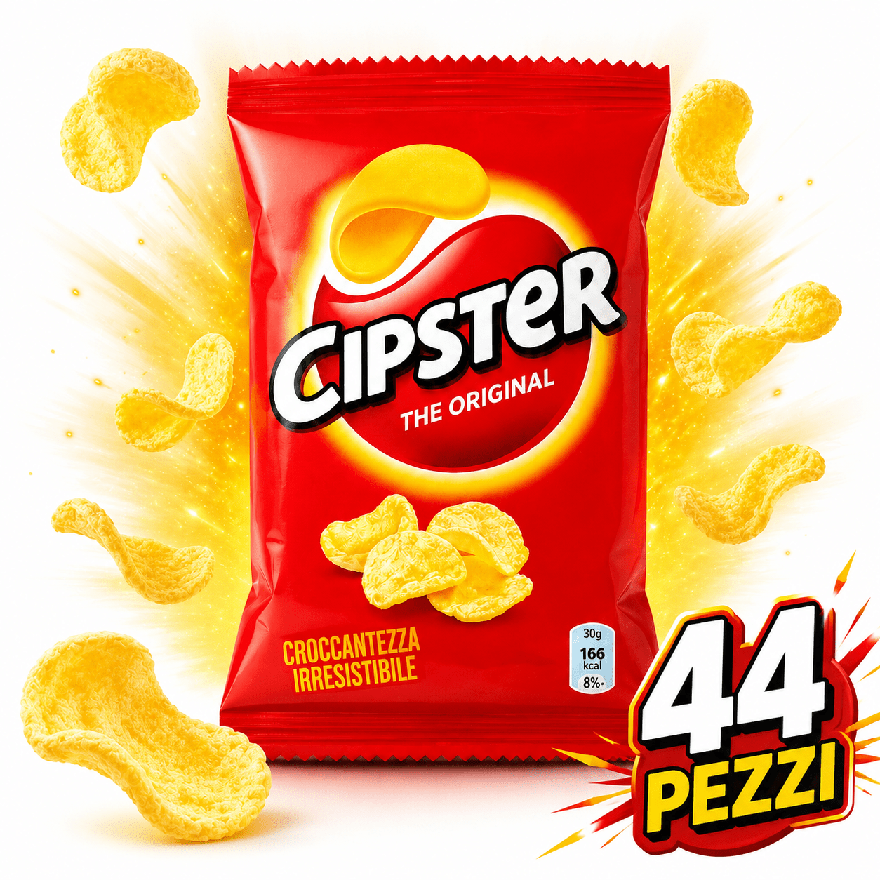 Mondelez International Cipster The Original Snack di Patate – Confezione da 44 Buste
