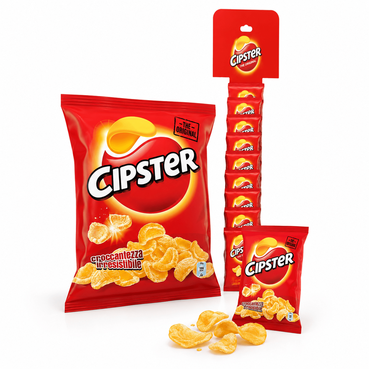 Cipster The Original – 22 Buste | Snack Croccanti di Patate