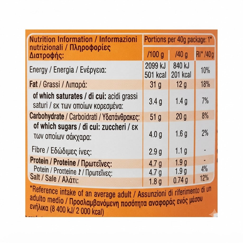 Pringles Paprika Patatine alla Paprika – Confezione da 12 Barattoli da 40 g, Totale 480 g