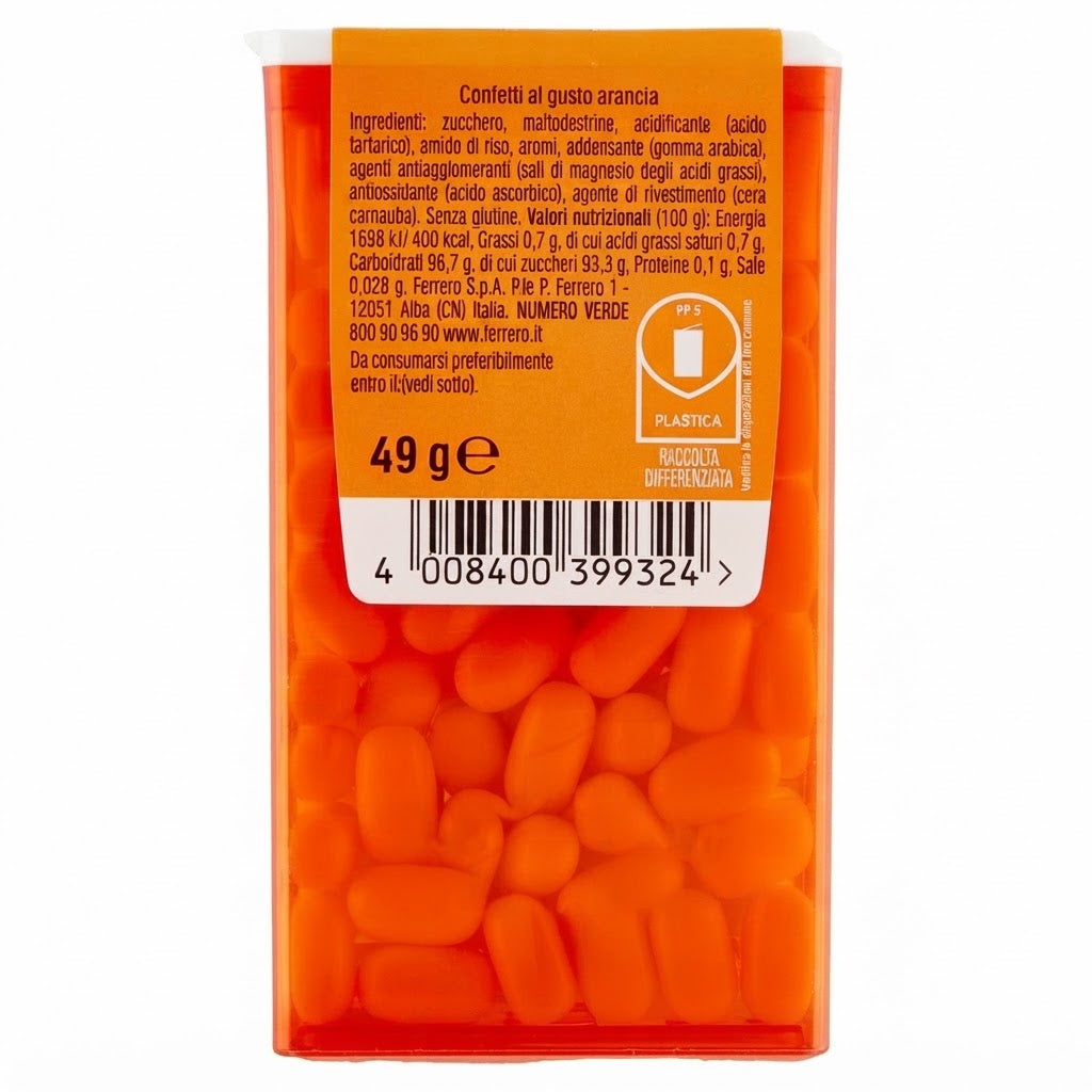 Tc Tac Arancia Confetti alla Arancia – Box da 24 Pezzi, Totale 432 g