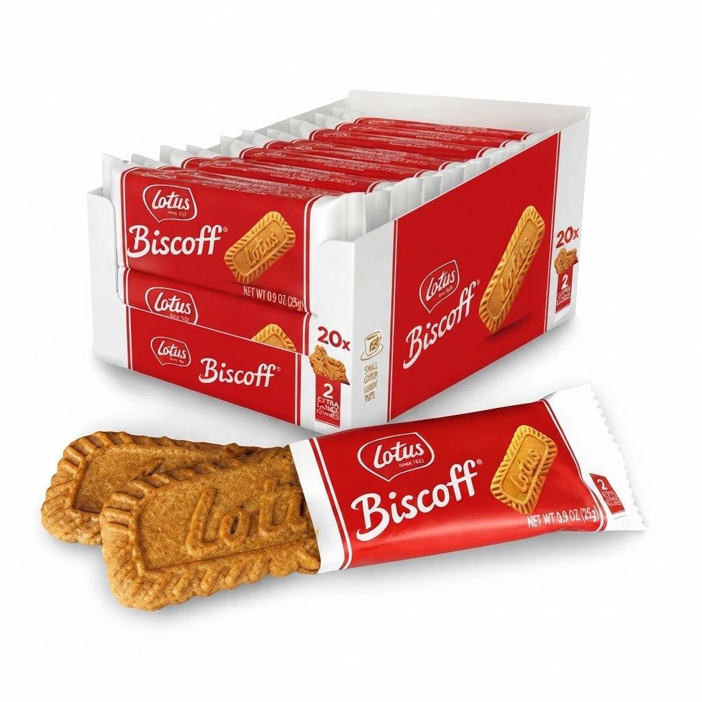 Lotus Biscoff – Confezione da 20 Pacchetti x 2 Biscotti
